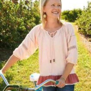 Matilda Jane Call Me Cute Top Size L NWT